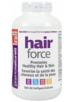 PRAIRIE NATURALS - HAIR-FORCE - 180 + 20 SGELS BONUS