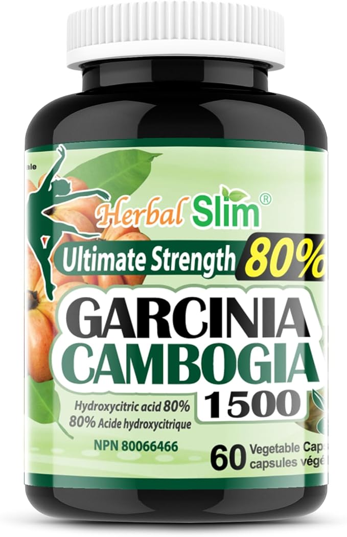 HERBAL SLIM - GARCINIA CAMBOGIA 1500 (80% HCA) ULTIMATE - 60 VCAPS