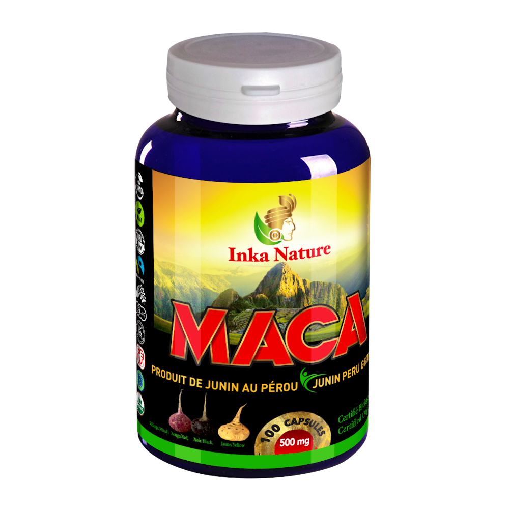 INKA NATURE - MACA FROM JUNIN 500MG CAPSULES - 100 CAPS