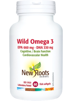 NEW ROOTS - WILD OMEGA-3 (EPA 660MG/ DHA 330MG) - 60 SGELS