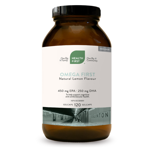 Health First - Omega first natural lemon flavour 120 gelcaps (Tx)