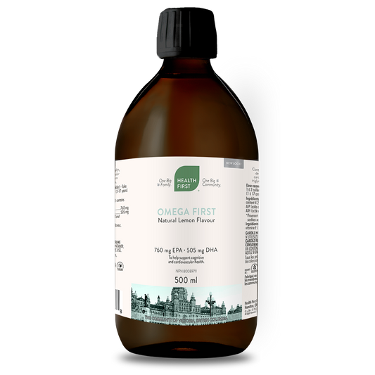 Health First - Omega First liquid natural lemon flavour - duo 250+500 ml (Tx)