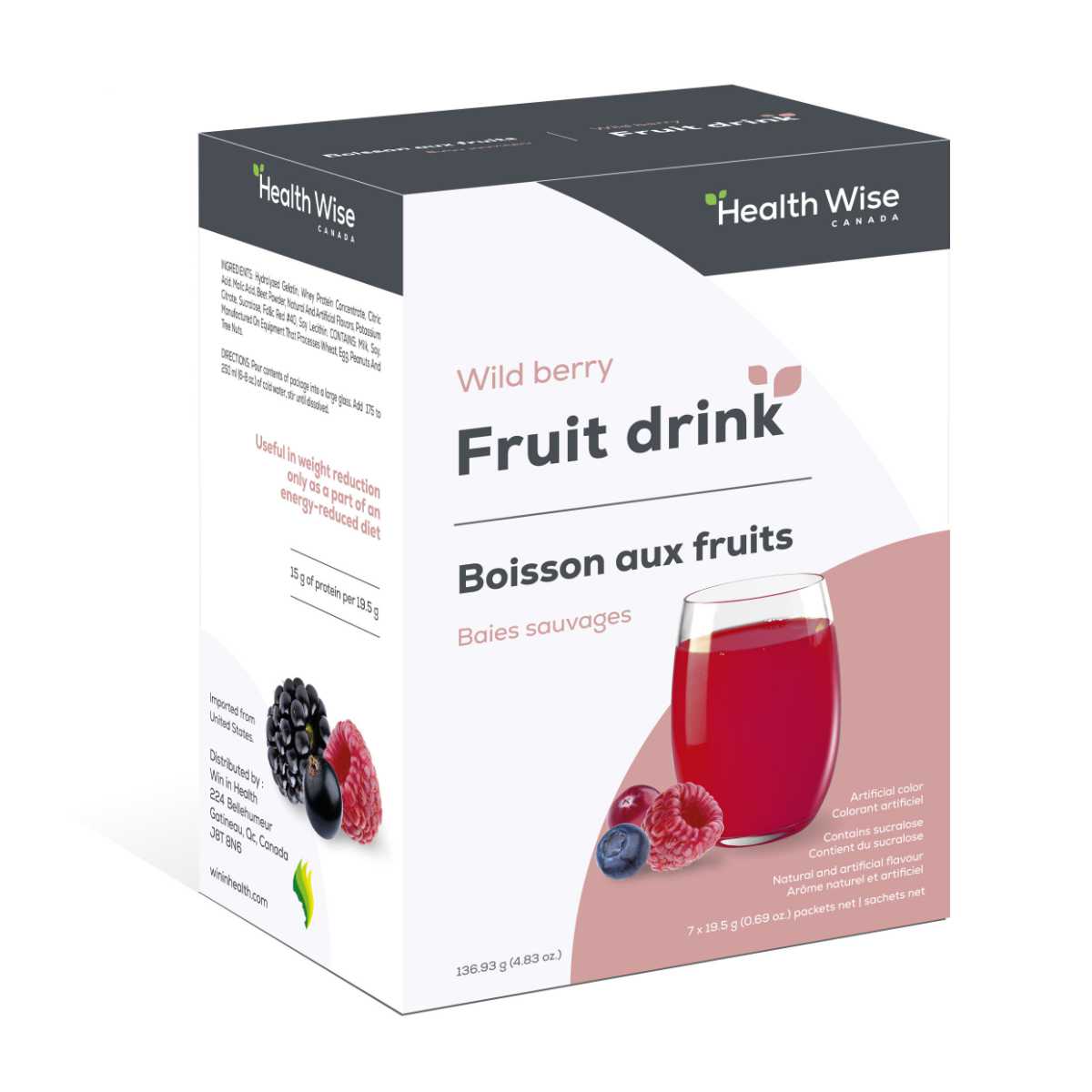 Protein Beverages - Wild Berry Fruit Drink (Tx)