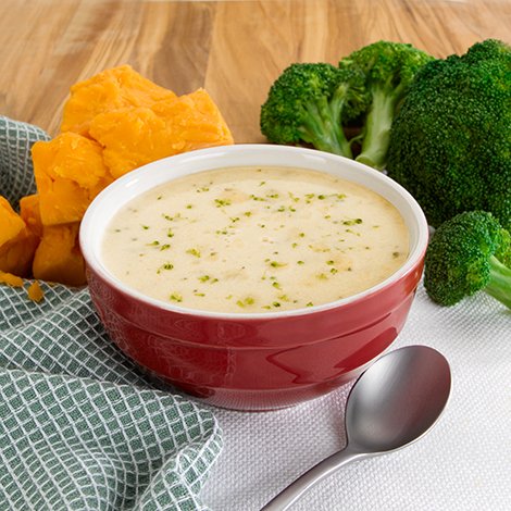 High Protein Broccoli Cheddar Soup
