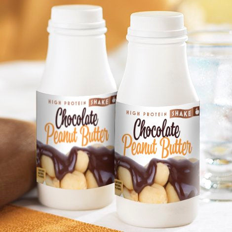 High Protein Chocolate Peanut Butter Shake Bottle (Tx)