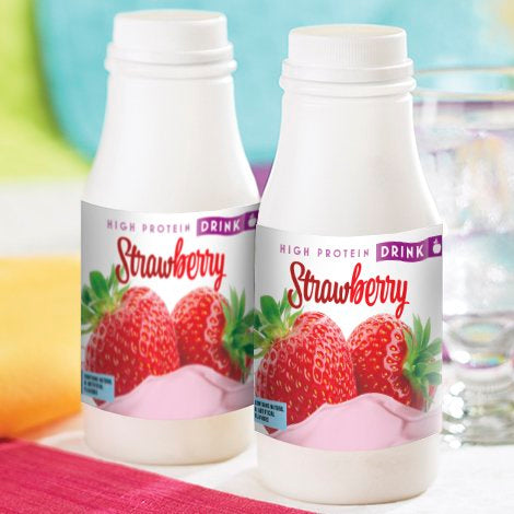 High Protein Strawberry Drink Shake Bottle (Tx)