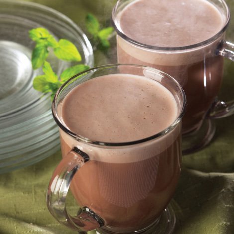 High Protein Mint Hot Chocolate